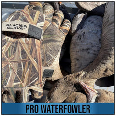 Glacier Glove Pro Waterfowler seamless palm keeps hands dry during wet hunts.