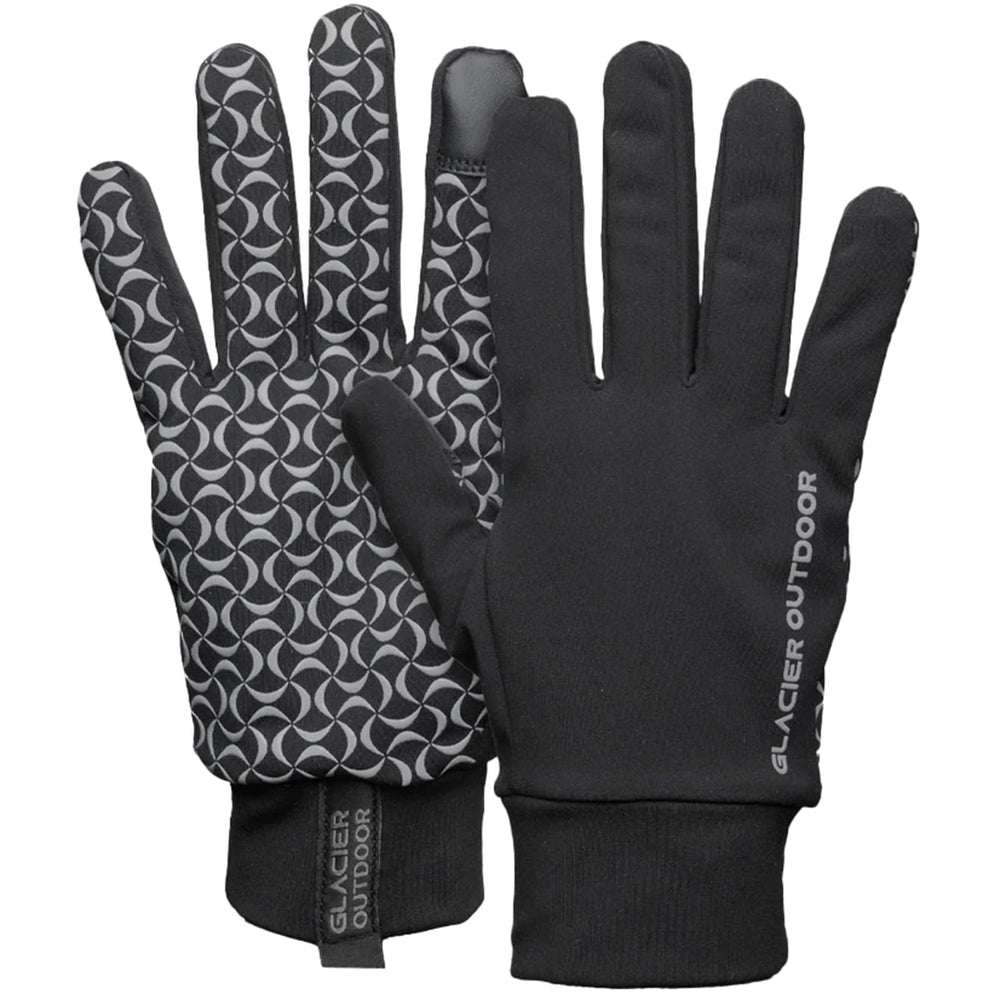 Glacier Glove Ultra-Stretch Liner: palm coating close-up demonstrates secure grip in wet conditions.