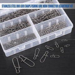 Snap size #4-77lbs 0.9 inch stainless steel duo lock snap