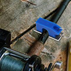 GLEAVI fly rod holder clip securing delicate fly rods