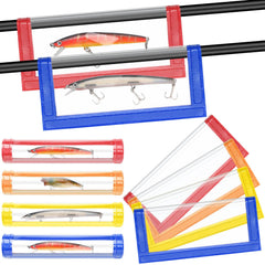 GliCraft 8 Pcs Fishing Lure Wraps - front view in clear PVC