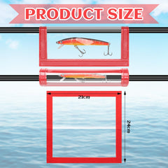 Eight colorful lure wraps in yellow, red, blue, and orange