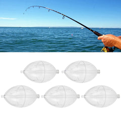 Gllehkt 5Pcs set shows a lightweight float ideal for lake fishing.