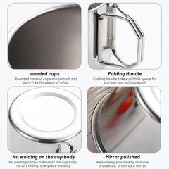 Glomora camping cup lid protects contents from dust and heat loss.