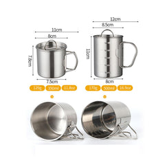 Glomora stainless steel camping cup ready for rugged outdoor use.