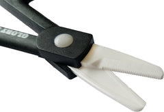 Black handle detail of Glory Fish HA-004 ceramic scissors