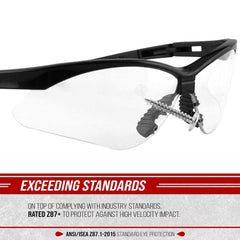 Glove Station Optic Max safety glasses feature lightweight design to reduce fatigue