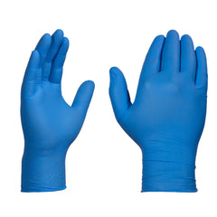 Gloveworks blue nitrile gloves powder-free design for allergy-conscious tasks.