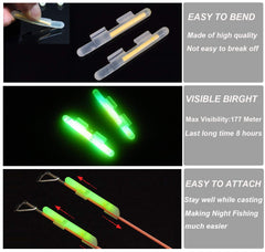 Glow sticks for night fishing in packaging