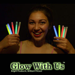 Glow With Us glow sticks with strings for necklaces, ideal for DIY party favors