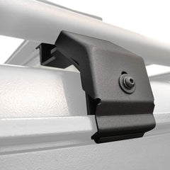 Go Rhino SRM mounting kit with gutter clamps for quick roof rack fit.