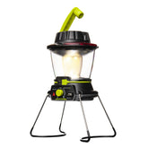 Goal Zero Lighthouse 600 camping lantern in use, adjustable light for tents and sites.
