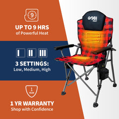 Gobi Heat Terrain Chair cup holder convenient for drinks on camping trips