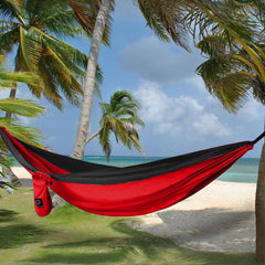 Gold Armour parachute nylon hammock fabric close-up showing soft, durable material.