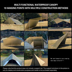 GoldCamp emergency-blanket reflectivity aids body heat retention during camping.
