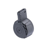 GoldenBall Classic Army 1100rd drum magazine front view for extended gameplay.