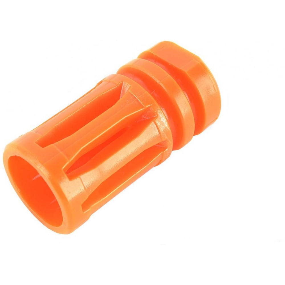 GoldenBall Eagle Airsoft M4 orange tip with 14mm CCW threading for upgrades.