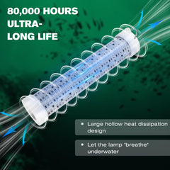 Close-up of Goldlife 200W green underwater fishing light with 50ft cable