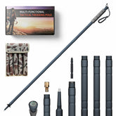 GoldPig 48-inch modular hiking stick assembly view provides stable support on rugged terrain