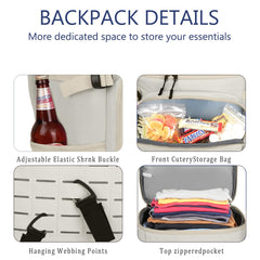 Goloni cooler backpack leakproof interior demonstrates worry-free transport.