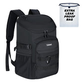 Goloni Upgraded Cooler Backpack closed, ideal for all-day travel and compact packing