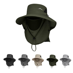 Gomehone men's bucket hat with neck flap in green offers UPF 50+ protection.