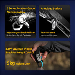 GOMEXUS lip gripper showing up to 11 lb (5 kg) grip