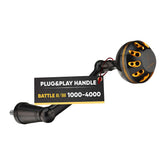 GOMEXUS power handle for Battle II/III 1000-4000 spinning reel in black