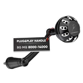 GOMEXUS Power Handle for Daiwa BG MQ 8000-14000 – front view