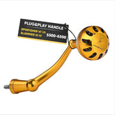 GOMEXUS power handle on Spinfisher VI 5500 side view improves grip and control