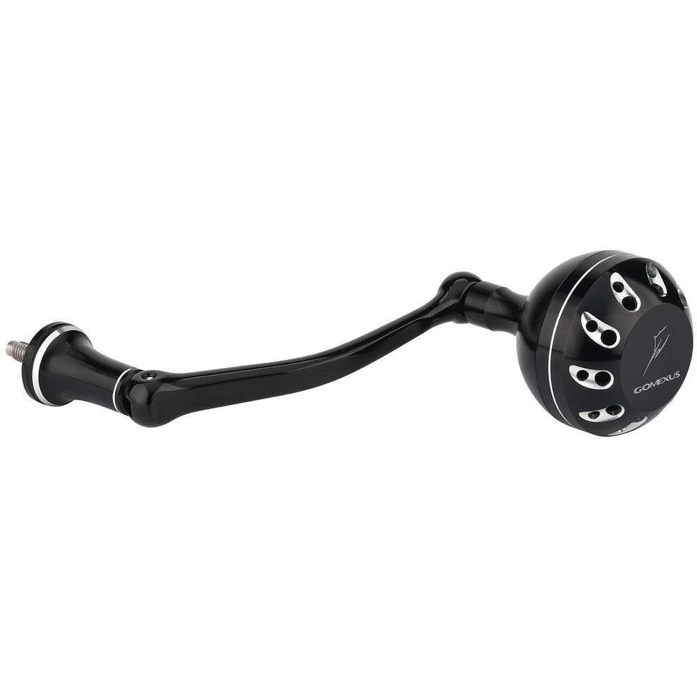 GOMEXUS Power Handle in black and silver for Shimano Ultegra XTD 5500/14000 spinning reel, 92mm