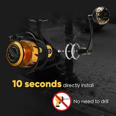 GOMEXUS round knob comfort grip during long reel battles