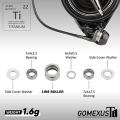 GOMEXUS line roller compatible with Shimano 1000-4000 series