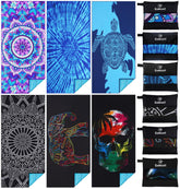 Gomust 6-pack tie-dye mandala towel for quick-dry beach days