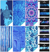 Gomust beach towel 71x32 folded for easy packing and quick-dry prep