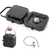 Gonex 2 burner stove folded compact for travel and storage