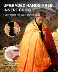 Gonex camping blanket packs into a compact roll-top sack for easy travel.