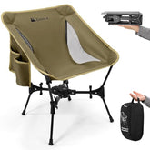 Gonex camping chair gen5 folded, ultra-compact carry for backpacking.