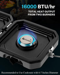 Gonex cast iron grill grates closeup showing durability and heat tolerance.