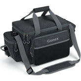 Gonex black fishing tackle bag compatible with 3600/3700 tackle boxes