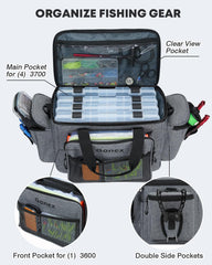 Interior view showing 3700-size tackle trays fit inside