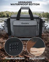 Front pocket and side pockets for pliers storage