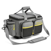 gonex fishing tackle bag outer-front angle for quick gear access