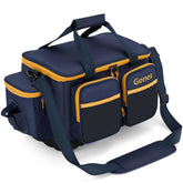 Gonex fishing tackle bag with waterproof bottom keeps gear dry on deck