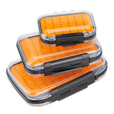 Gonex fly box A size open lid for quick access during a day of fishing.