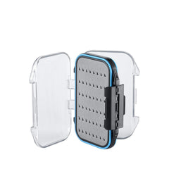 Gonex fly box clear lids on both sides allow fast fly identification.