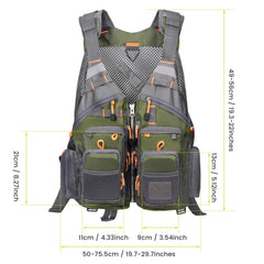 Back view showing adjustable straps on Gonex vest