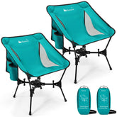 Gonex Lake Green 5th-gen ultralight chair folded for easy portability on outdoor trips.
