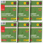 GOOD TO-GO cucumber-chaat-salad-packaging emphasizes stove-free camping convenience for quick meals.