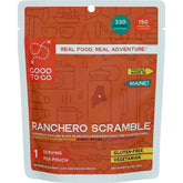 GOOD TO-GO Ranchero Scramble pouch ready to rehydrate for camping breakfasts.